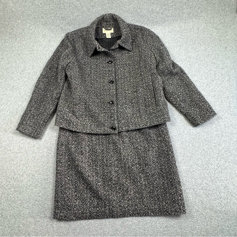 Vintage 90’s Eddie Bauer Wool Blend Skirt Suit Set Jacket‎ XL Skirt Size 16 EUC